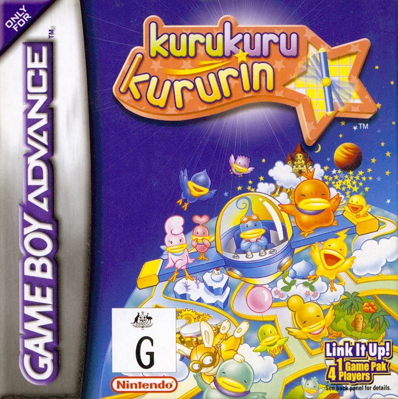 Kuru Kuru Kururin box art for GameBoy Advance